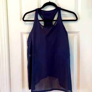 Lululemon Racerback Mesh Tank with built-in Bra